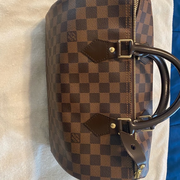 LOUIS VUITTON DAMIER EBENE PATTERN SPEEDY 30 - Picture 13 of 14